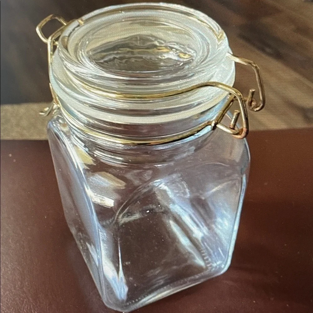 Hinged Lid Clamp Airtight Sealed Jar
